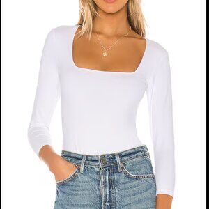 Truth or Square Bodysuit in White XS